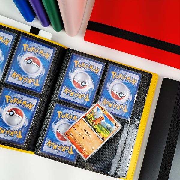 BoardM A5 4-Taschen 160-Karten-Aufbewahrungsalbum für Pokemon, Yu-Gi-Oh, Panini Karten