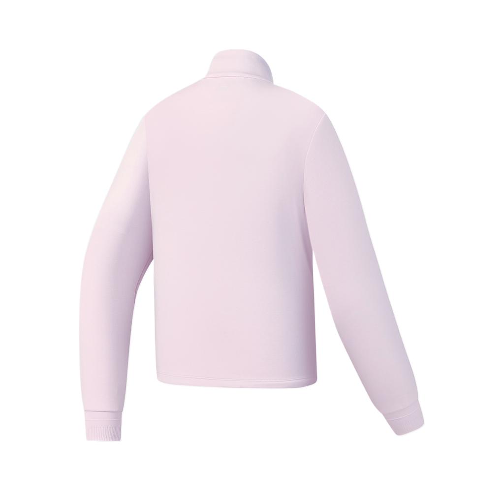 Fila Tennis Series Stand Collar Long Sleeve Pullover Solid Color Sweatshirt Women Sweatshirt A11W613220F-PU