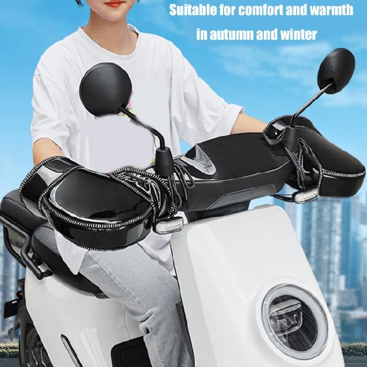 Electric Vehicle Warm Handlebars Cover Waterproofs Windproof Winter Gloves Windshield Gloves Winter Warmer Cover
