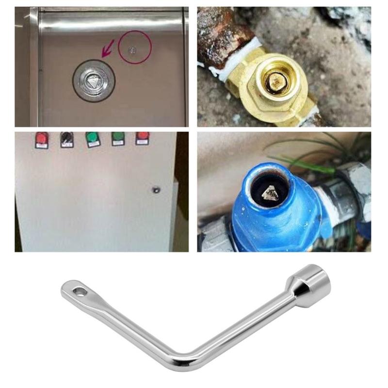 Multi-Functional Utilities Key Triangle Universal Triangle Key Wrench for Electrical Elevator Faucet Electrical Cabinet