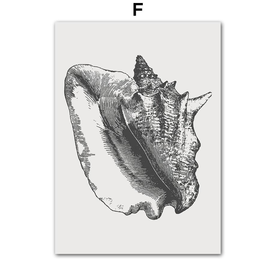 Octopus Lobster Crab Turtle Jellyfish Vintage Nordic Posters And Prints Wall Art Canvas Painting Pictures For Living Room Decor