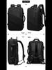 Men's Large Capacity Waterproof Business Travel Backpack, Oxford Cloth, Expandable, for Laptops and More
