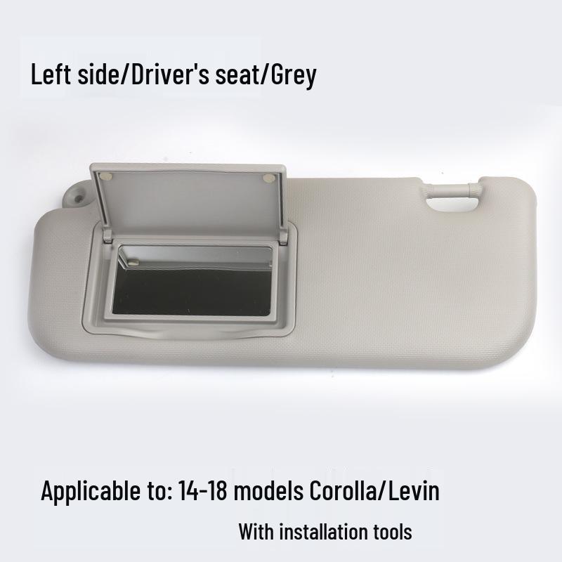 Yueliangcheng Car Sunshade for Corolla with Vanity Mirror, Driver & Passenger Seats