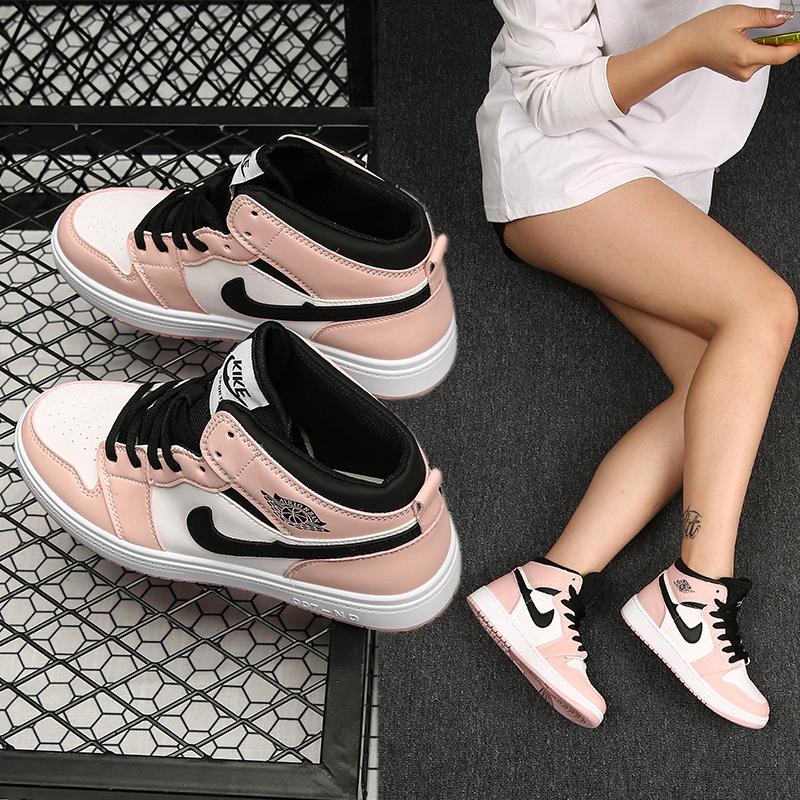 Buy High Top Women's Basketball Shoes Sneakers Casual Retro Training Shoes Chicago Flats at