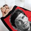 Lover Gift Charles Bronson Halloween Throw Blanket Personalized Gift Stuffeds Single Bed Blankets
