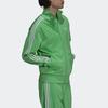 Adidas Originals Casual Letter Print Striped Sports Jacket Men Jackets Green H06717