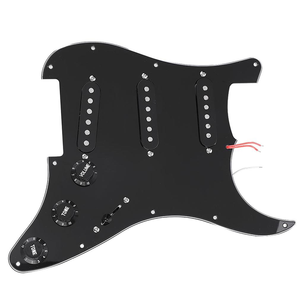 1 Set DIY Electric Guitar Kits Pickguard Back Cover Bridge System for ST Style Guitars
