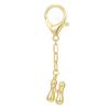 Portachiavi Ciondolo Lettere a Bolla Colore Oro 18K - Disponibili 26 Lettere Inglesi