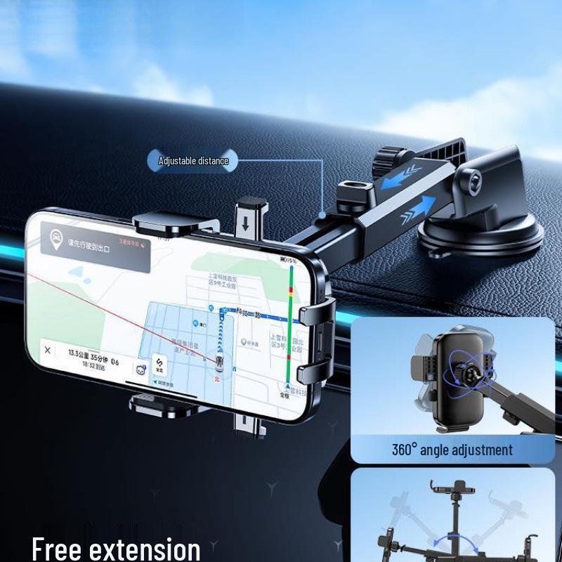 2025 Cross-Border Car Phone Holder with Suction Cup for Trucks and Cars