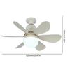 E27 Socket Fan LED Light E27 Base 42cm Modern LED Ceiling Fan Remote Control Chandelier Ceiling Fan 3 Speeds for Bedroom Kitchen