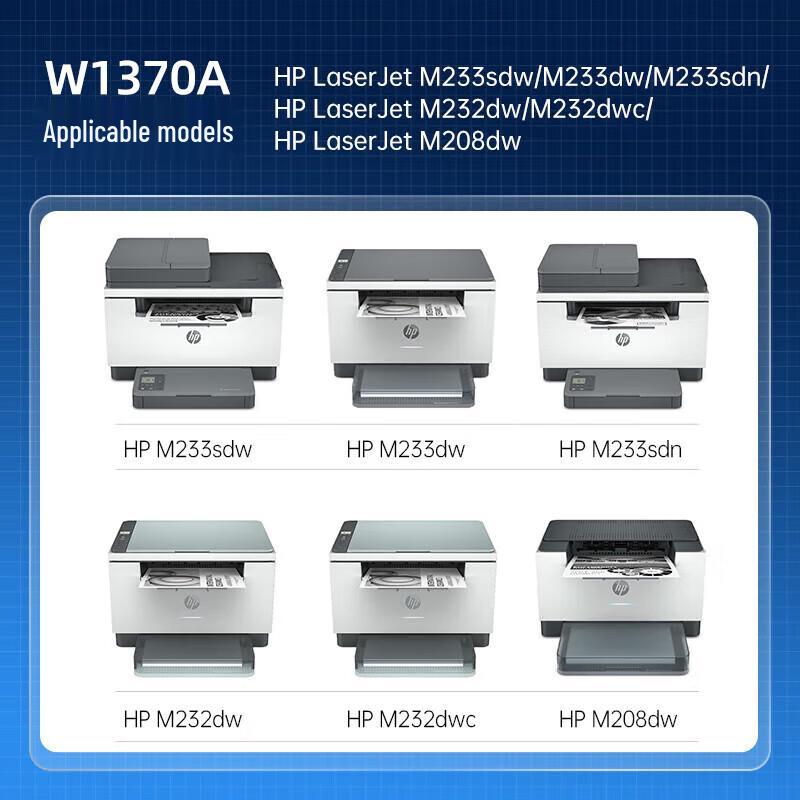 G&G W1370A/137A Black Toner Cartridge for HP Printers
