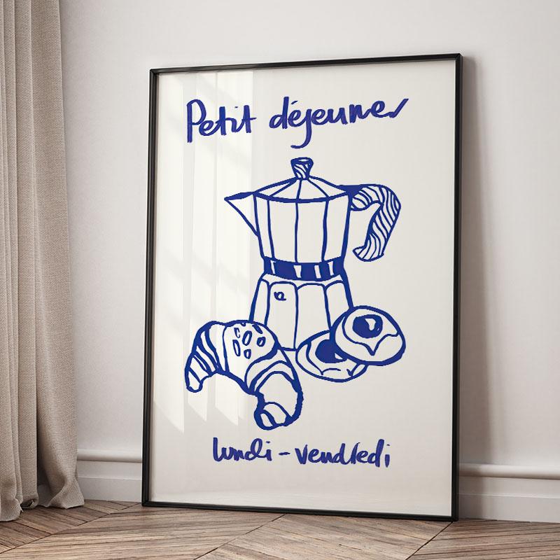 Red Hand Drawn Dining With Wine And Crab Coffee Modern Food Wall Art Canvas Painting Abstract Poster Hotel Bar For Kitchen Decor