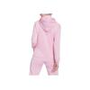 adidas Women's Essentials 3-Stripes French Terry Full-Zip Hoodie Pink/White HL2059