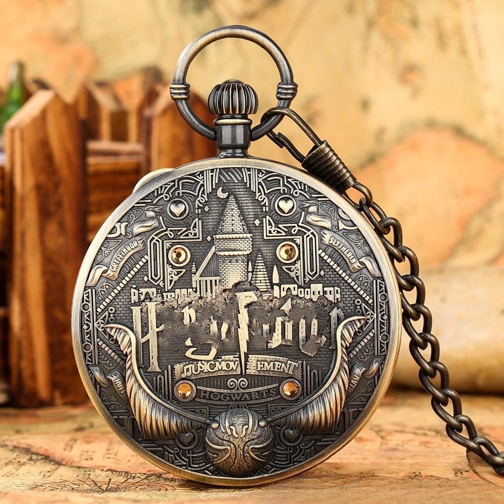 

Креативний кварцовий музичний годинник-кишеньковий годинник - Годинник з епоксидною музичною шкатулкою про коледж Гаррі