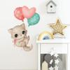 1Pc Hand-Paint With Balloons Cats Wall Stickers For Children Room Kids Room Decor Wall Decals Bedroom Home Decoration