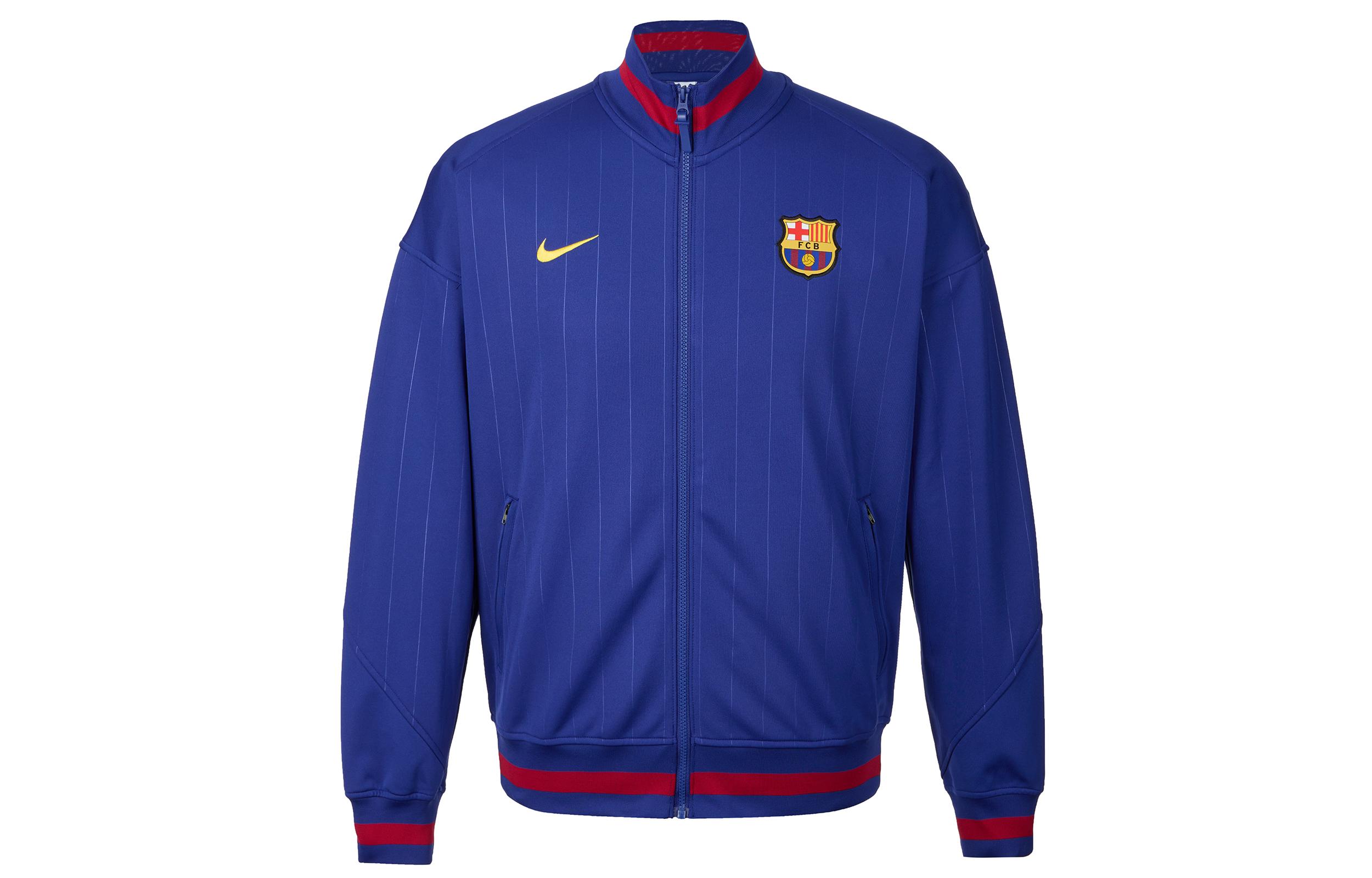 Nike Fc Barcelona Strike Home Men s Nike Dri FIT Soccer Anthem Jacket HJ6374-455 XL