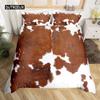 Cowhide Duvet Cover Set King Size Patchwork Cow Fur Print Farm Animal Bedding Set Microfiber Western Farmhouse Style Quilt Cover