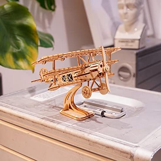 3D Wooden Puzzle Ornament Series with Japanese Instructions Tsukurundesu® (Airplane)