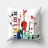 Colorful Graffiti Musical Instrument Print Pillowcase Car Ornaments Office Living Room Home Pillowcase