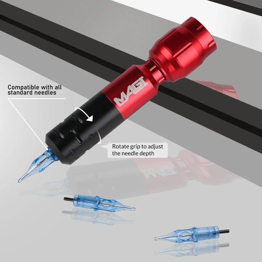 Licht Tattoo Stift Maschine Kit RCA Jack Mit Wireless Mini Tattoo Batterie Netzteil Für Permanent Make-Up Zubehör