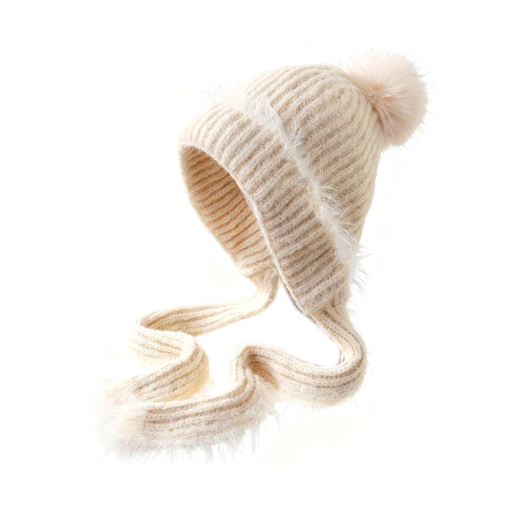 Fashion Warm Knitted Hat Windproof Ear Protection Winter Hat Cold Resistant Beanie Cap Autumn Winter