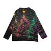 Women's Casual Christmas Print Long Sleeve Knit Cardigan Button Front Sweater for Fall