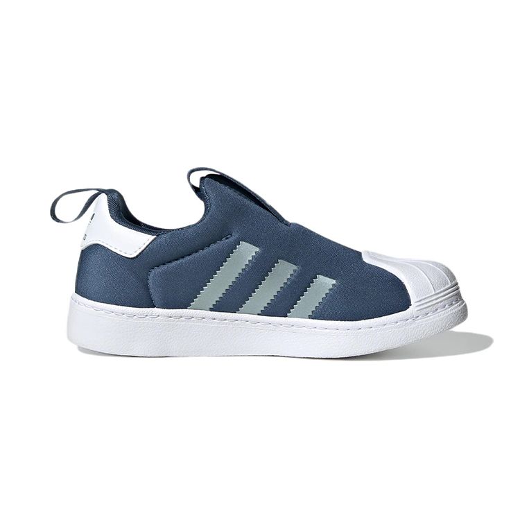 Adidas Originals Superstar 360 Classic Shell Toe Slip-On Low-Top Kids Sneakers Kids Sneakers Blue GY9177