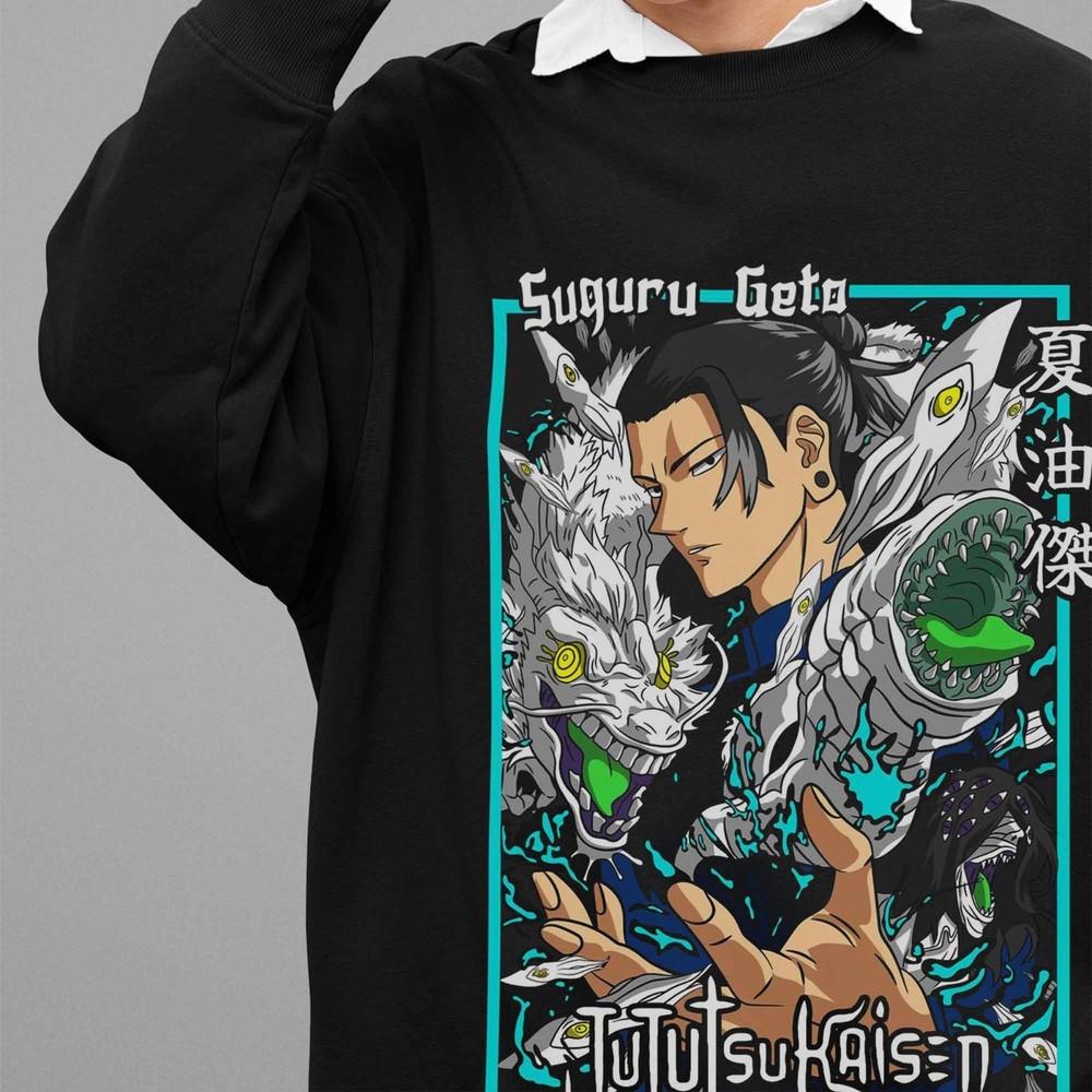 

Jujutsu Kaisen Sweatshirt Geto Suguru Sweater JJK Anime Pullover Gojo Sukuna 2XL