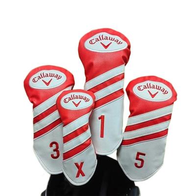 Callaway Golf Obal na hlavu palice Zahŕňa obaly na žehličku, fairwayové drevo a driver Súprava 4 kusov ELLIE&LEO, Obaly, Obaly na hlavu, (Červená) [Použité]