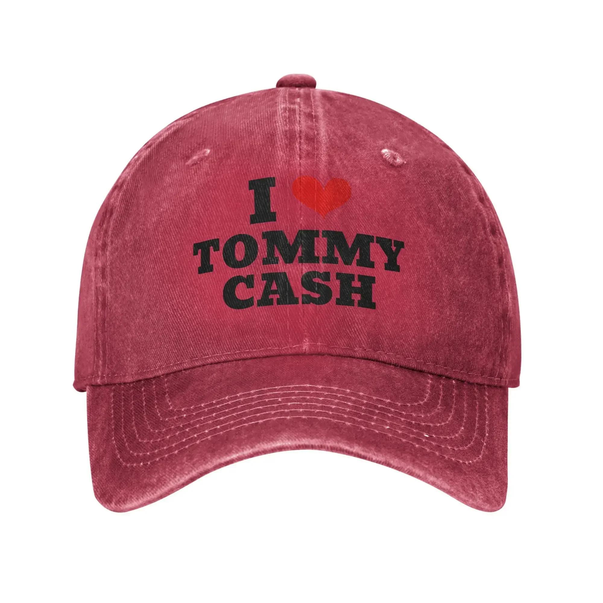 

Summer I Love Cash Baseball Cap Sun Wholesale Washed Trucker Hat UnisexTeens yk Cool Tennis Skate Baseball Caps One Size