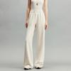 VEROMODA Women's High-Waist Drawstring Wide-Leg Trousers