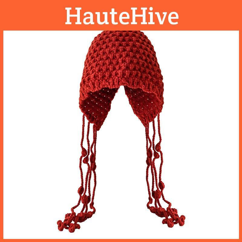 Autumn Winter Felt Cap For Women Handmade Windproof With Embroidered Text