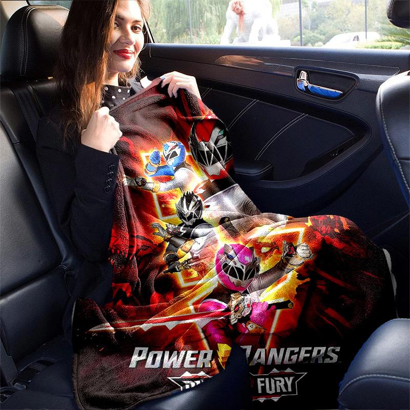 1pc Power Rangers Dino Fury: Cozy Home Decor Blanket, Perfect Gift! Bedroom, Living Room, Travel, Camping, Car, Beach, Office Naps, Ideal Sofa Blanket