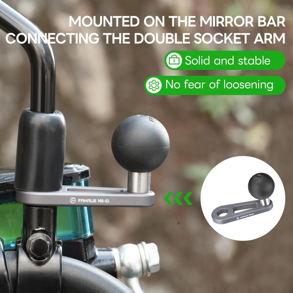 FANAUE Motorcycle Mount Parts Ball Mount Aluminum Mount Part RAM