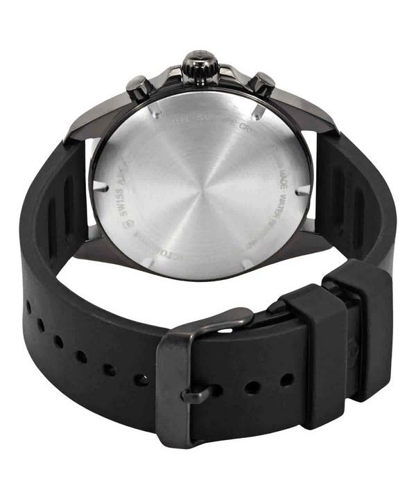 Victorinox Relógio masculino Swiss Army Fieldforce Sport cronógrafo com pulseira de borracha mostrador cinza quartzo VIC241891 100M