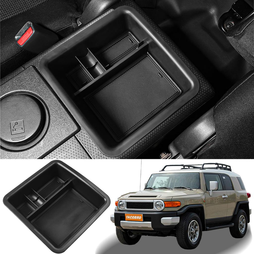 Center Console Organizer For FJ Cruiser 2007-2025 Accessories Insert Armrest Box ABS Secondary Storage Tray Coin Container