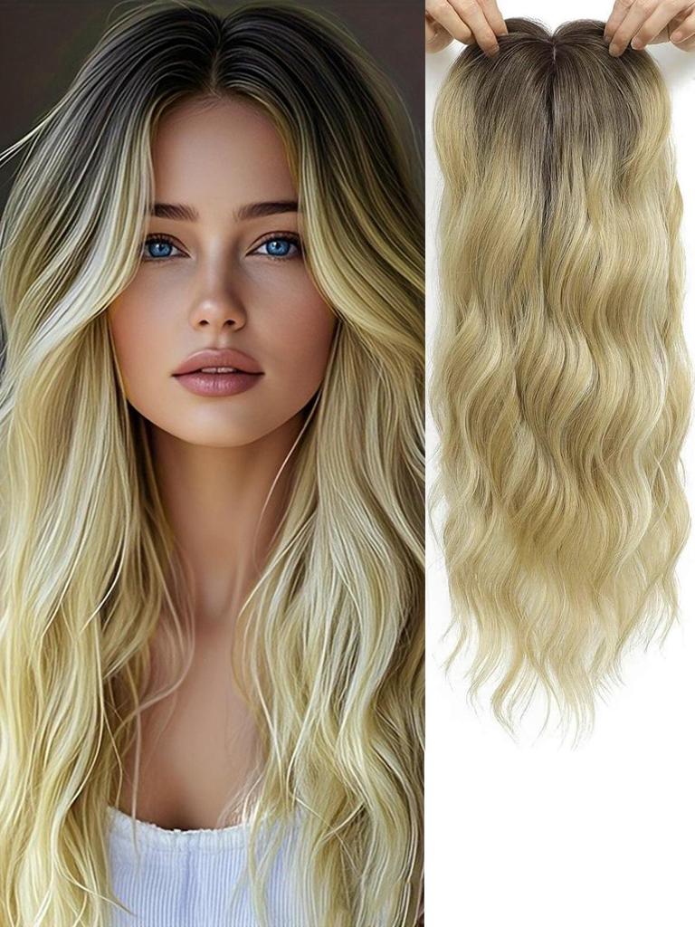 Kostenloser Versand Amerikanischer Stil Ella Beauty Schwarz Gold Farbverlauf Perücke, Lang Gerade mit Haarteil