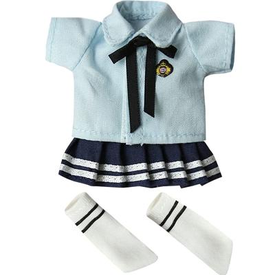 HIGHAWK Obitsu 11 OB11 Panenka Obitsu 11cm Tělo Krátký Rukáv Uniforma Sada Uniformy Panenky Kostým Obitsu Tělo Sukně Kravata Ponožky Dívka (Žena, Modrá)