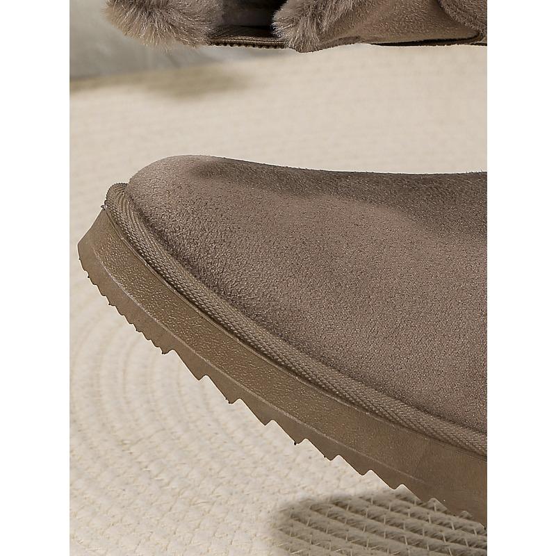 2025 New Arrival Thickened Fleece-Lined Cotton Boots Winter Fashion Slip-On Women's Snow Boots