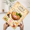 Ramen Noodles With Ingredients Printed Poster Customized Wall Art Retro Vintage Metal Tin Signs for Aesthetic Room Decor Men