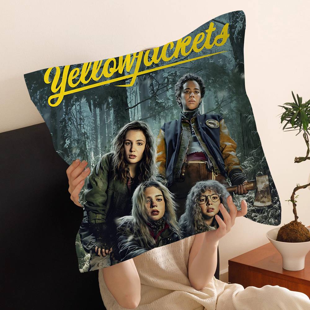 Psychological Horror Series Yellowjackets Personalized Picture Text Home Decorative Pillows Household Gifts 45x45cm