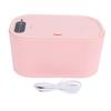 Baby Wet Wipes Warmer Dispenser Top Heating Wipe Warmer Holder Holds 80 Wipes with 3 Indicator Lights Pink