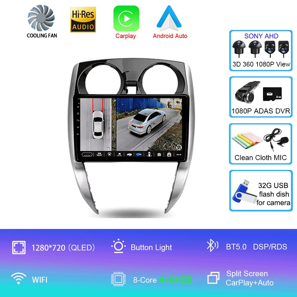 Android 14 Car Radio For Nissan Note 2 E12 2012 - 2021 Multimedia Video Player Navigation Stereo GPS No 2din 2 Din Dvd