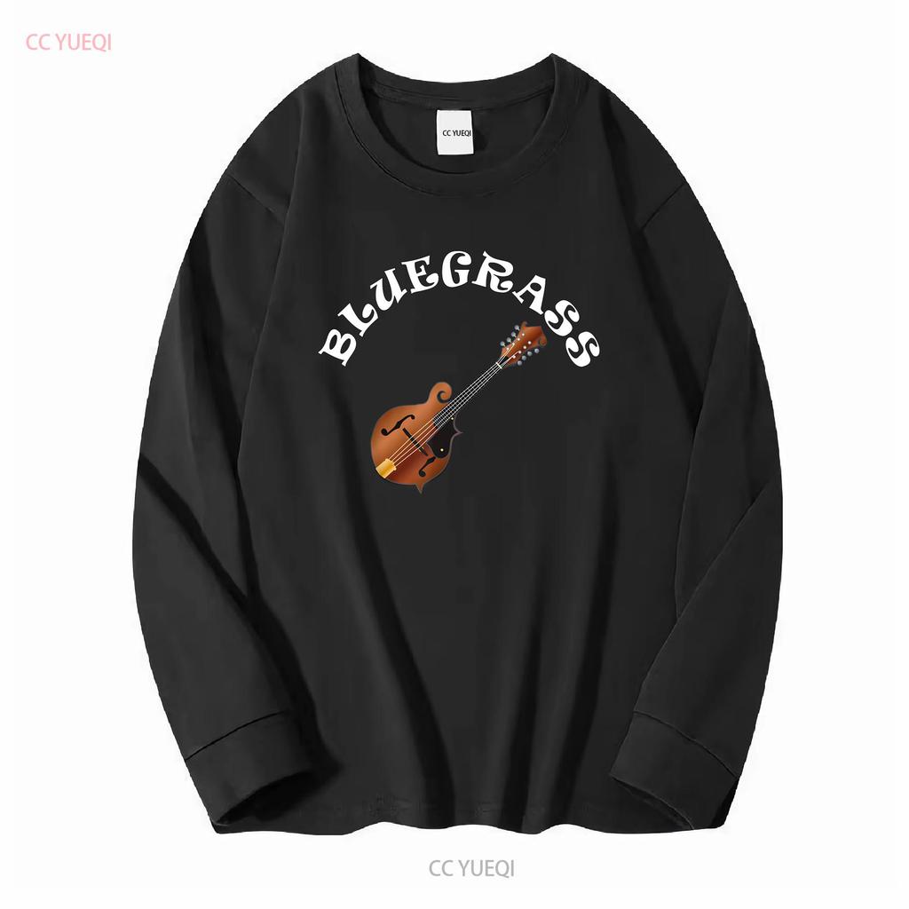 Bluegrass Mandolin T Shirt long or short sleeves vintage Washed Stretched homme fashion Top For Everyday Wear graphic