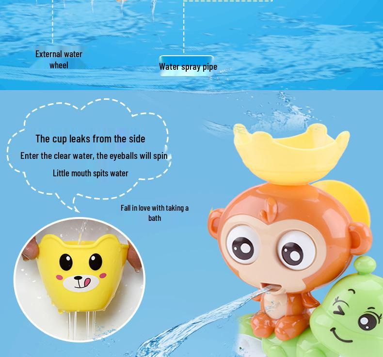 Baby Bath Toys: Cute Duck Water Spinner & Sprinkler for Infants and Children