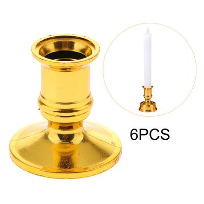 6pcs Candle Holders Geometric Design Beautiful Setting Candlestick Holders for Marriage Proposal