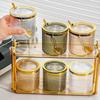 Spice Jar Counter Kitchen Multifunction Dustproof Food Storage Condiment 2