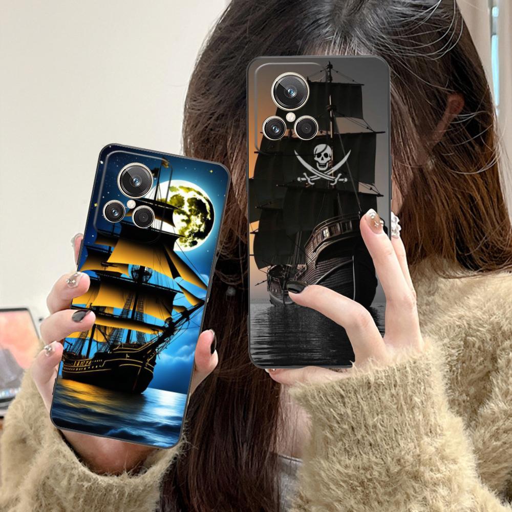 Pirate Corsair Mobile Phone Case for Realme 15 14 13 12 11 10 9 Pro Plus T i Lite 5G Colorful Printing Cover Pretty Cover Luxury