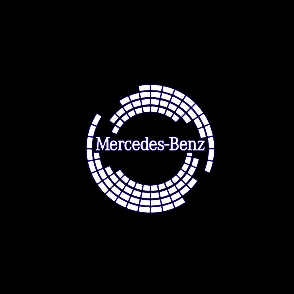 2Pcs Car Door Projector LED Laser Lights Welcome Lamp For Mercedes Benz AMG GL GLC GLE W166 GLS GLA X156 Class E200l E300L E450L