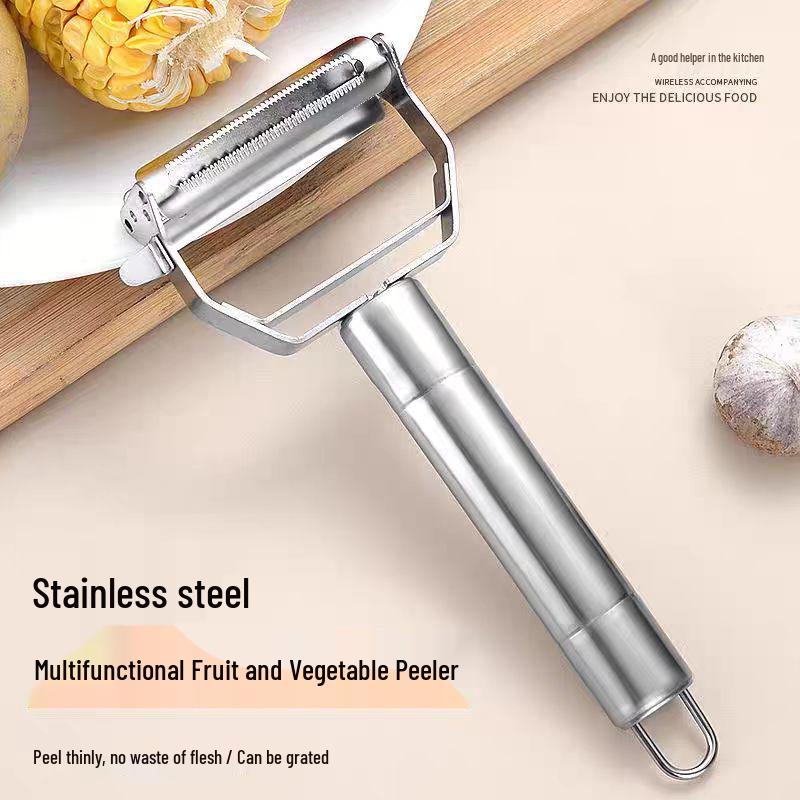 3-in-1 Stainless Steel Peeler & Grater for Fruits and Vegetables
